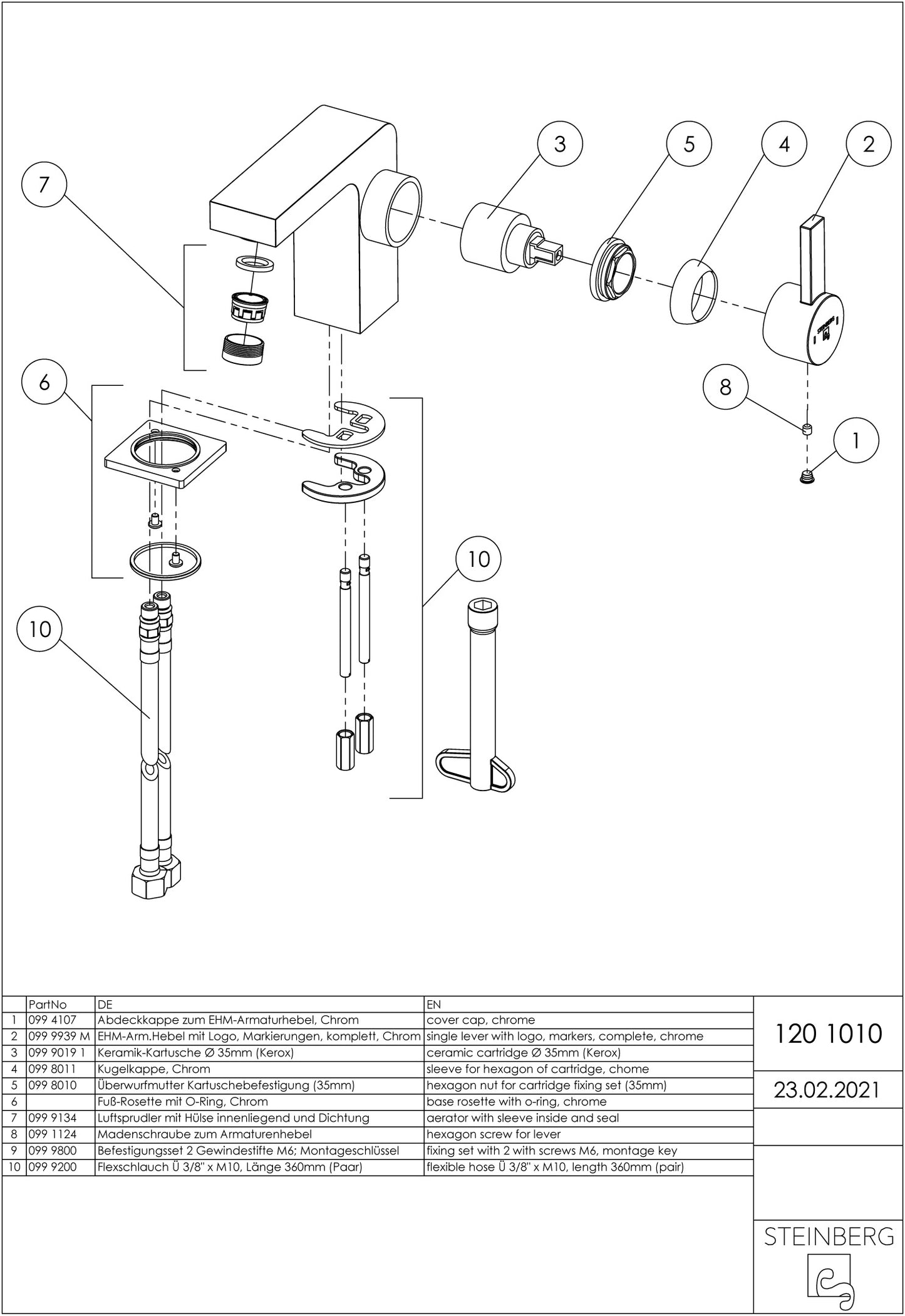 Steinberg Wastafelmengkraan Serie 120