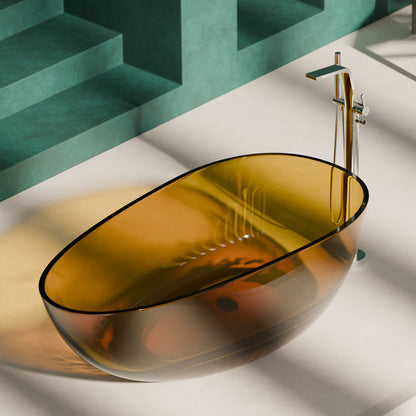 Steinberg Freestanding bathtub - Series 489 - From Polyresin - Yellow - Limited Edition