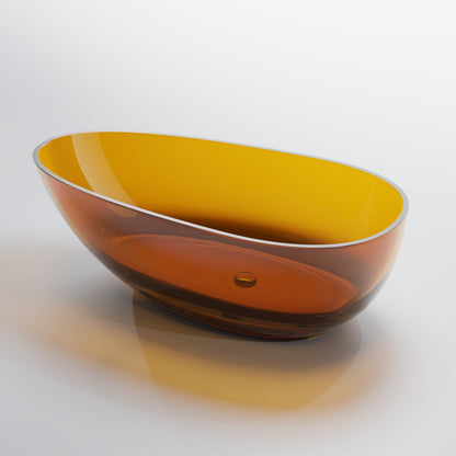 Steinberg Freistehende Badewanne - Serie 489 - aus Polyresin - Yellow - LIMITED EDITION