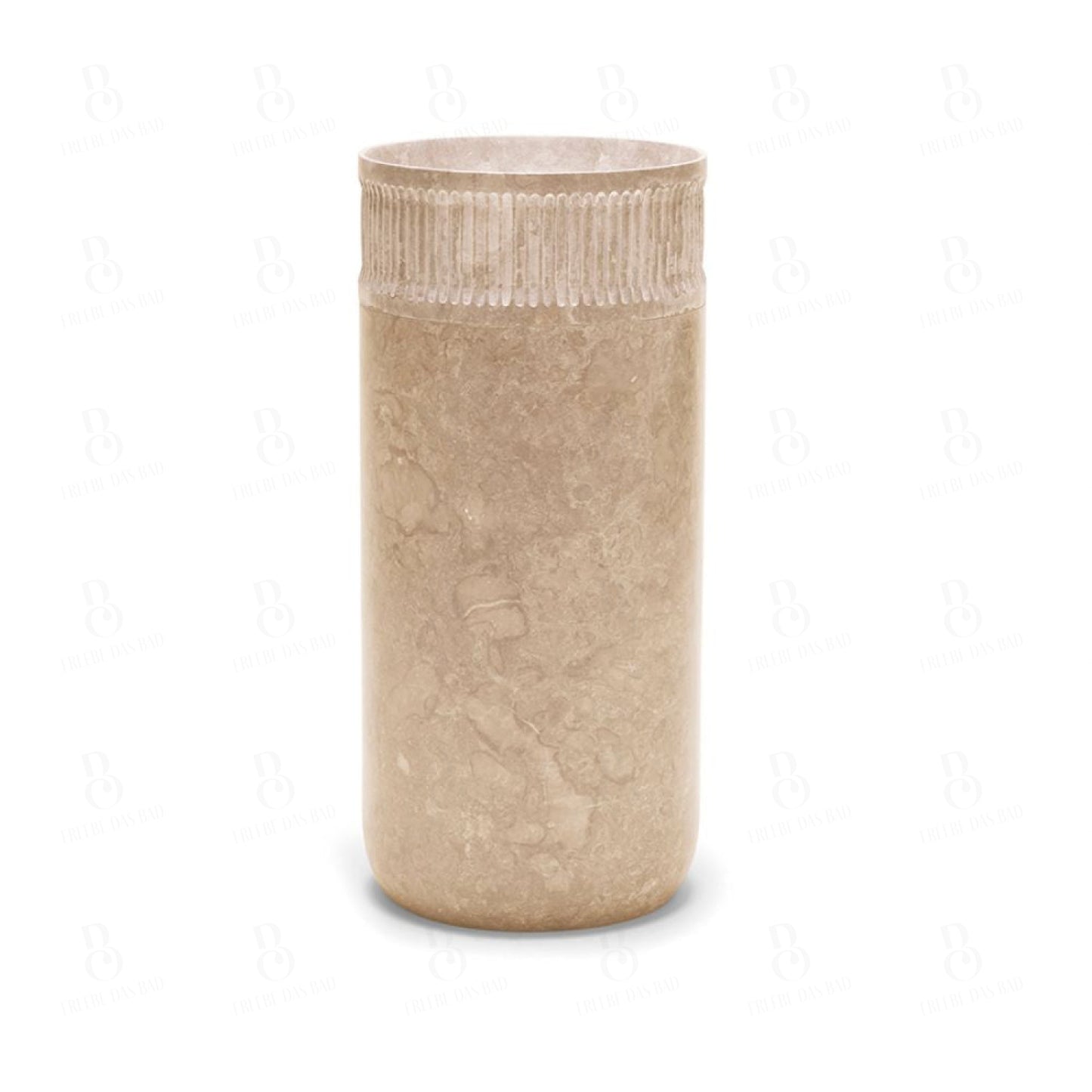 Bathco Striae Pedestal - Standwaschbecken 400 X 870 Mm Beige Standwaschtisch