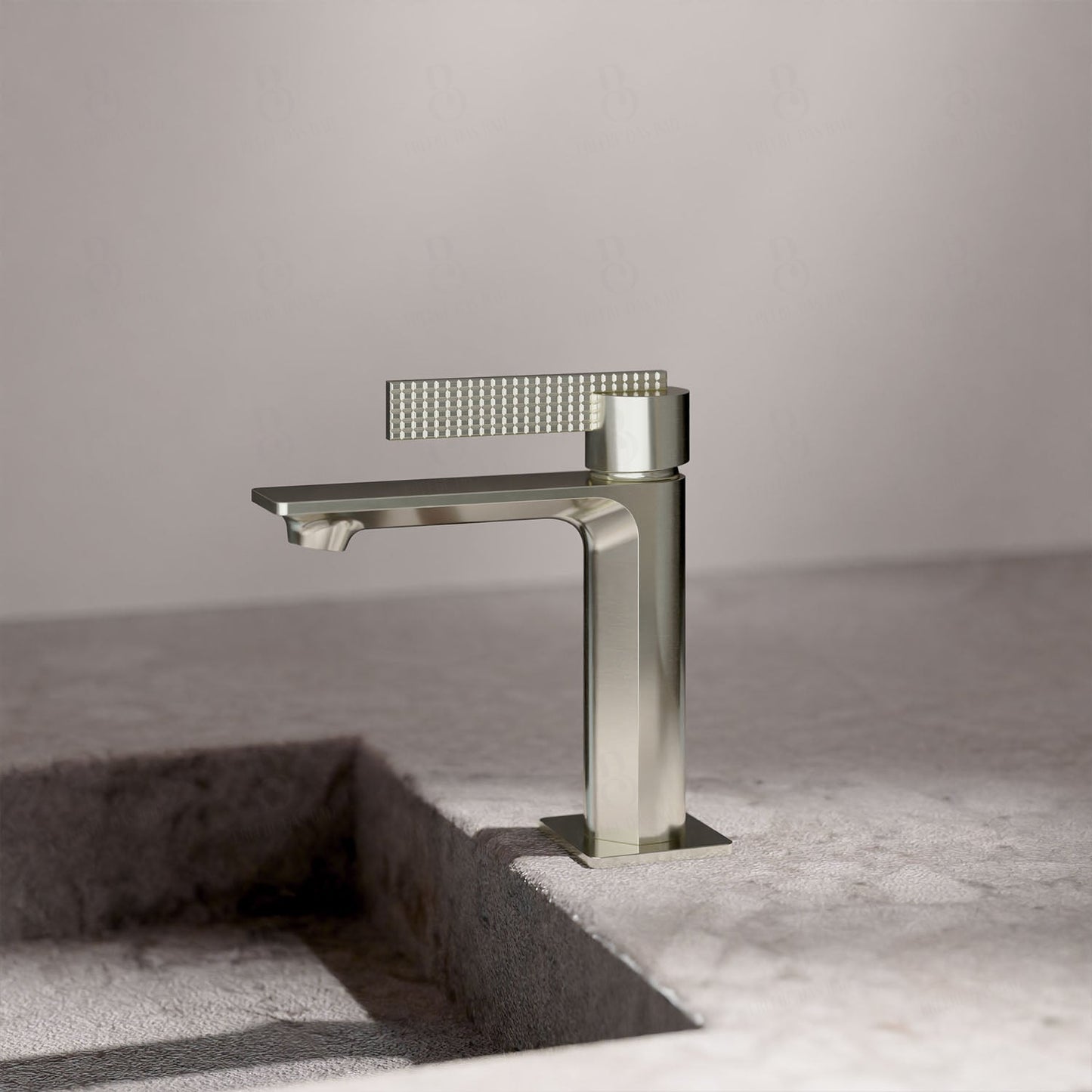 Daniel Rub. Waschtisch-Einhebelmischer - Serie Club Ohne Ablaufgarnitur Brushed Nickel