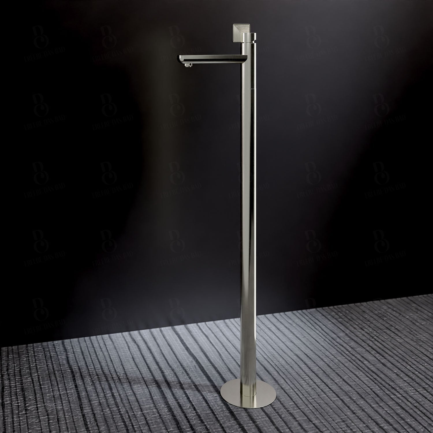 Daniel Rub. Waschtischarmatur - Bodenmontage Serie Stellar Chrom Brushed Nickel