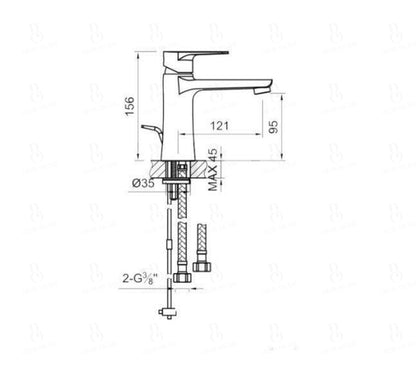 Steinberg Serie 225 Waschtisch-Einhebelmischbatterie ohne Ablaufgarnitur chrom