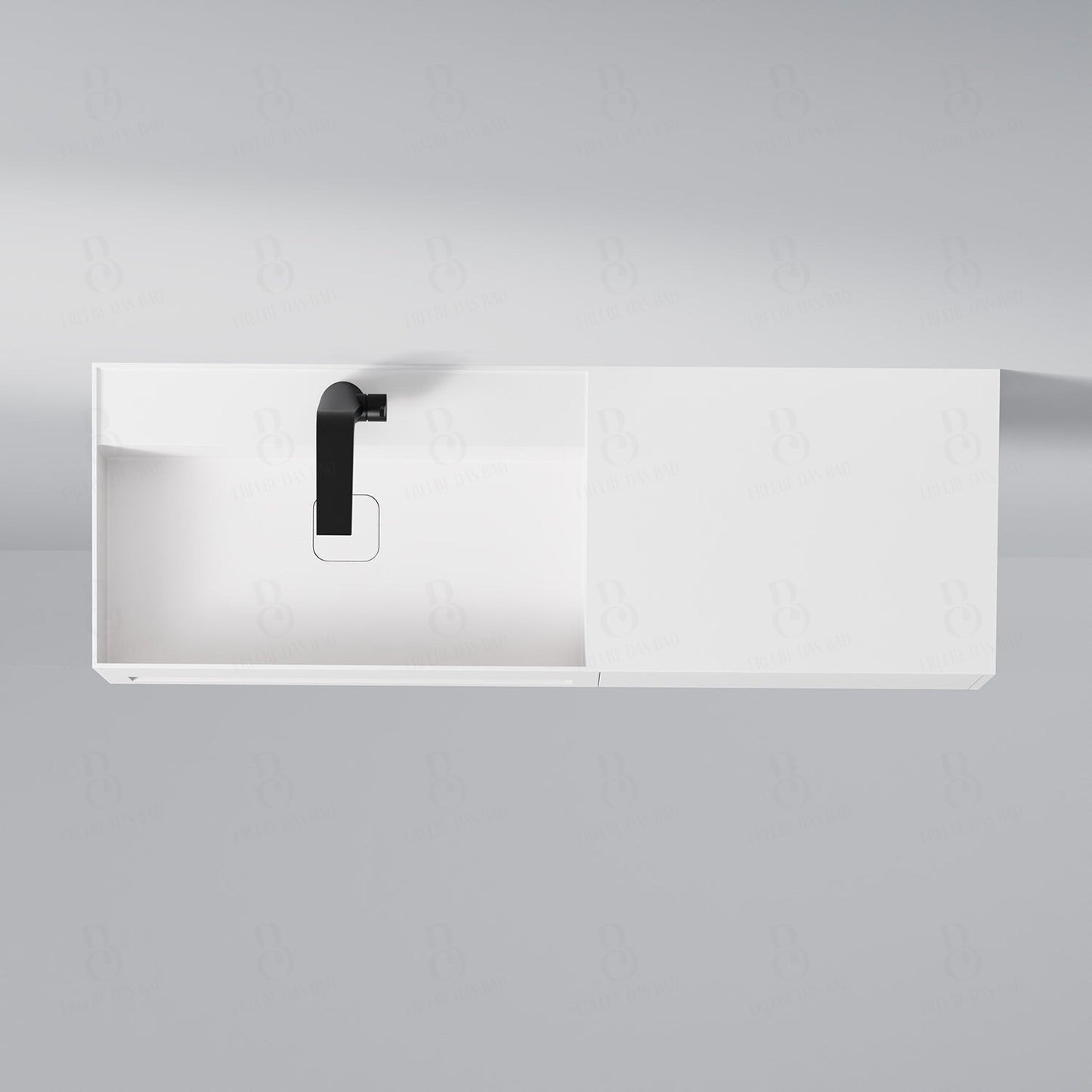 Steinberg Serie 443 - Wandwaschtisch - aus Solid Surface - weiß