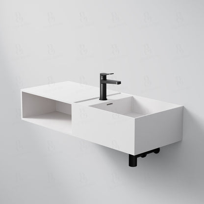 Steinberg Serie 443 - Wandwaschtisch - aus Solid Surface - weiß