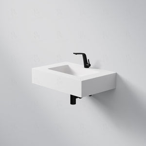 Steinberg Serie 444 - Wandwaschtisch - aus Solid Surface - weiß