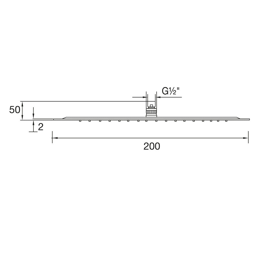 Steinberg Serie 111 Regenbrause ultraflach Ø 200 mm chrom