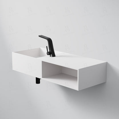 Steinberg Serie 443 - Wandwaschtisch - aus Solid Surface - weiß