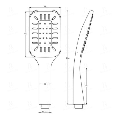 Treos Handbrause Serie 176 Kunststoff