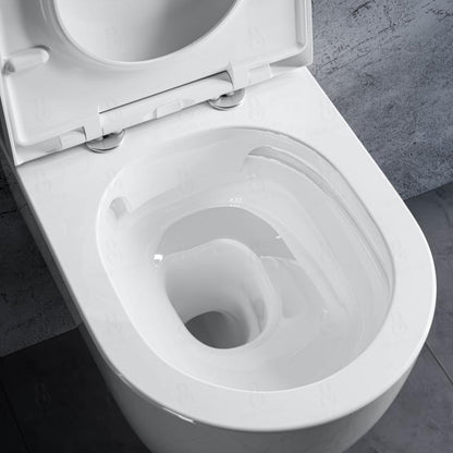 verkürztes WC nur 45cm - spülrandlos - Toilette Raumspar-WC - ohne Sitz