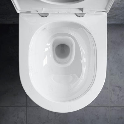 verkürztes WC nur 45cm - spülrandlos - Toilette Raumspar-WC - ohne Sitz