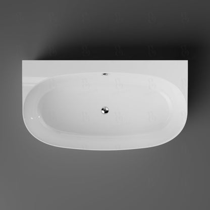 Vorwand Badewanne - aus Mineralguss - Länge 158cm - Treos Serie 715 - weiß matt