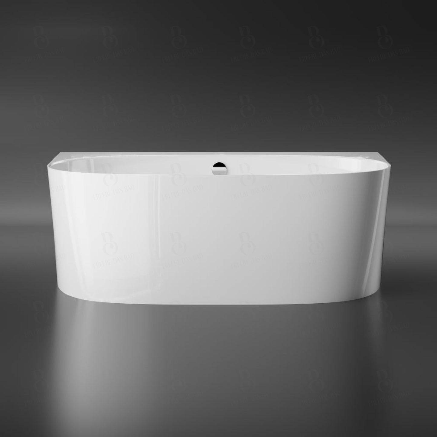 Vorwand Badewanne - aus Mineralguss - Länge 158cm - Treos Serie 715 - weiß matt