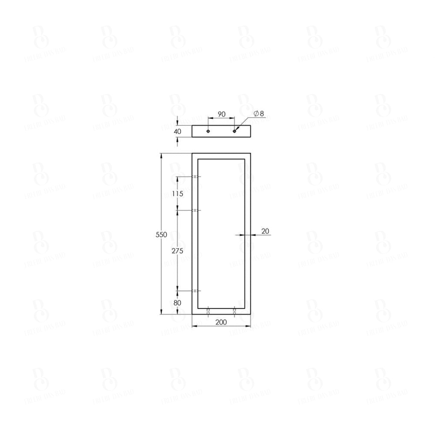 Treos Wandhalter Konsolenträger Black