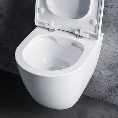 verkürztes WC nur 45cm - mit Sitz (Set) - spülrandlos - Toilette Raumspar-WC