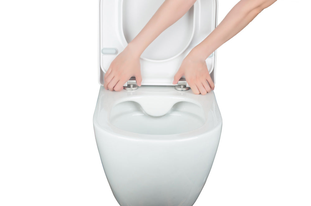 Treos verkürztes WC nur 45cm - spülrandlos - Toilette Raumspar-WC